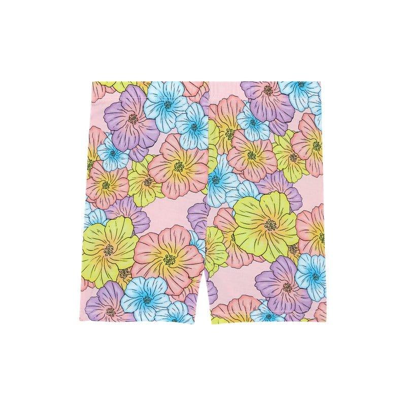 Girl's Short Sleeve Pajama Set with Shorts - Kourtney (Floral) - Image 3