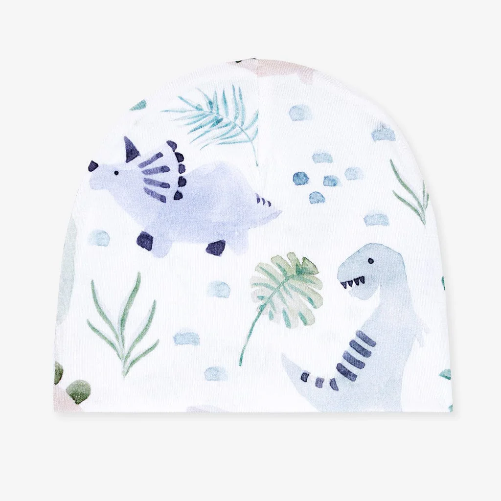 Bamboo Infant Swaddle and Beanie Set - Milo (Dinosaurs) - Image 5