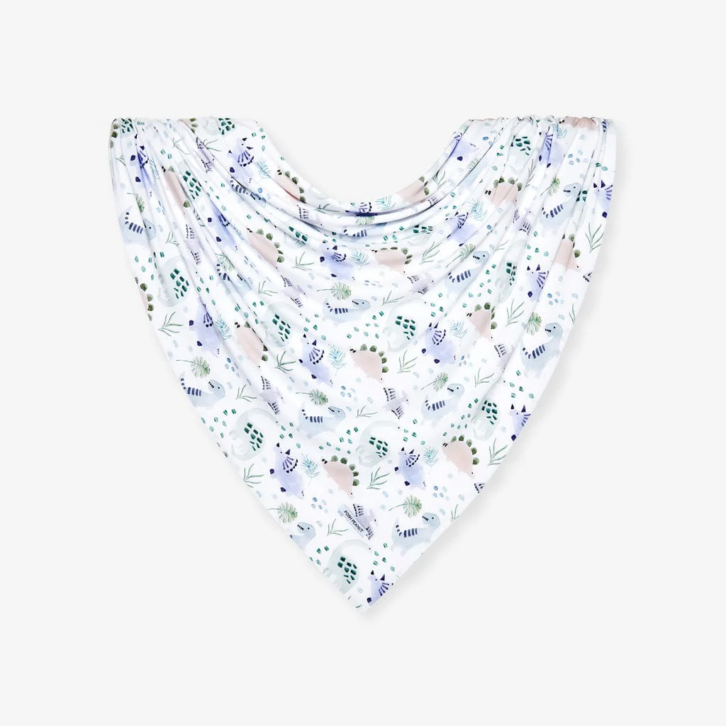Bamboo Infant Swaddle and Beanie Set - Milo (Dinosaurs) - Image 6