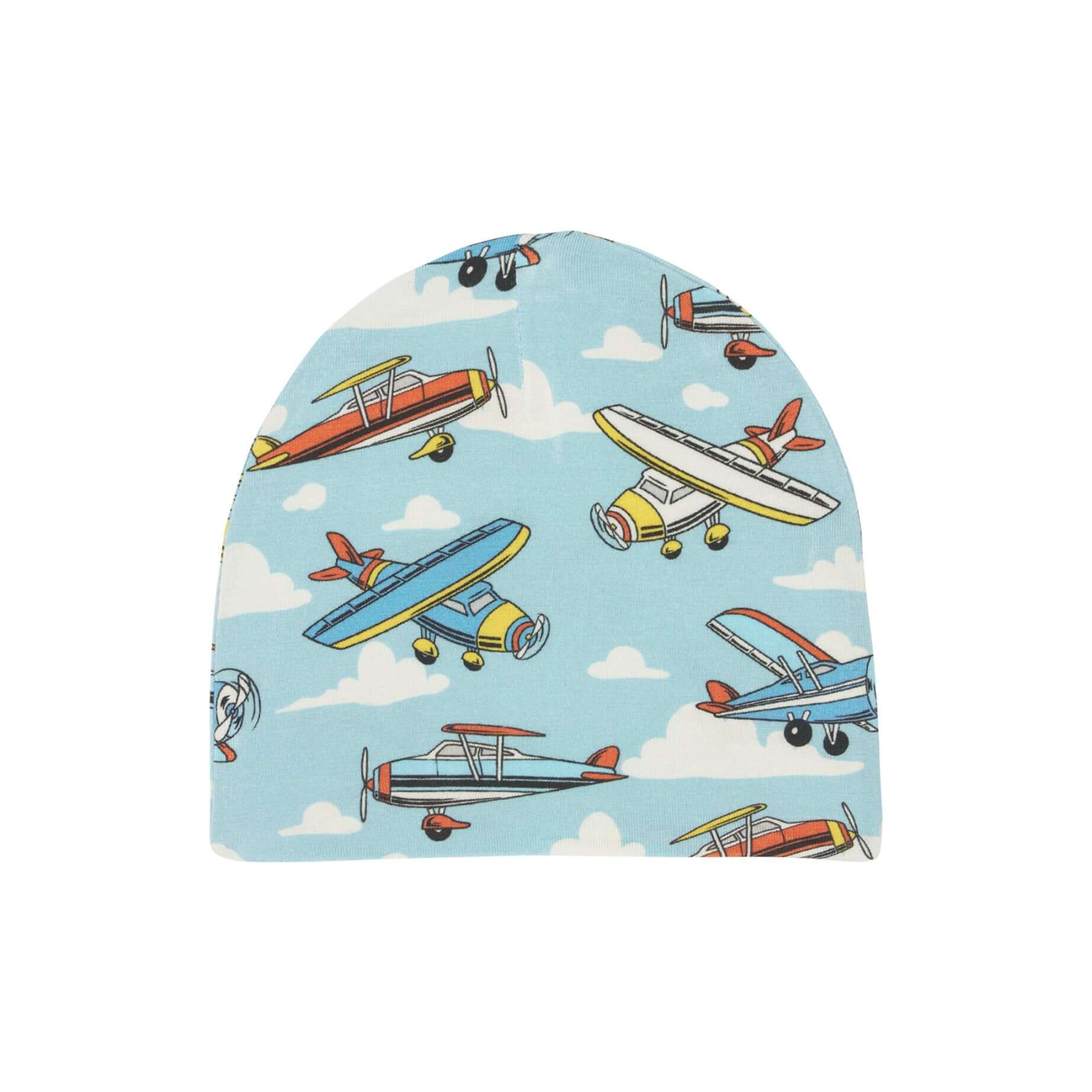 Bamboo Infant Swaddle and Beanie Set - Posh Planes - Image 4