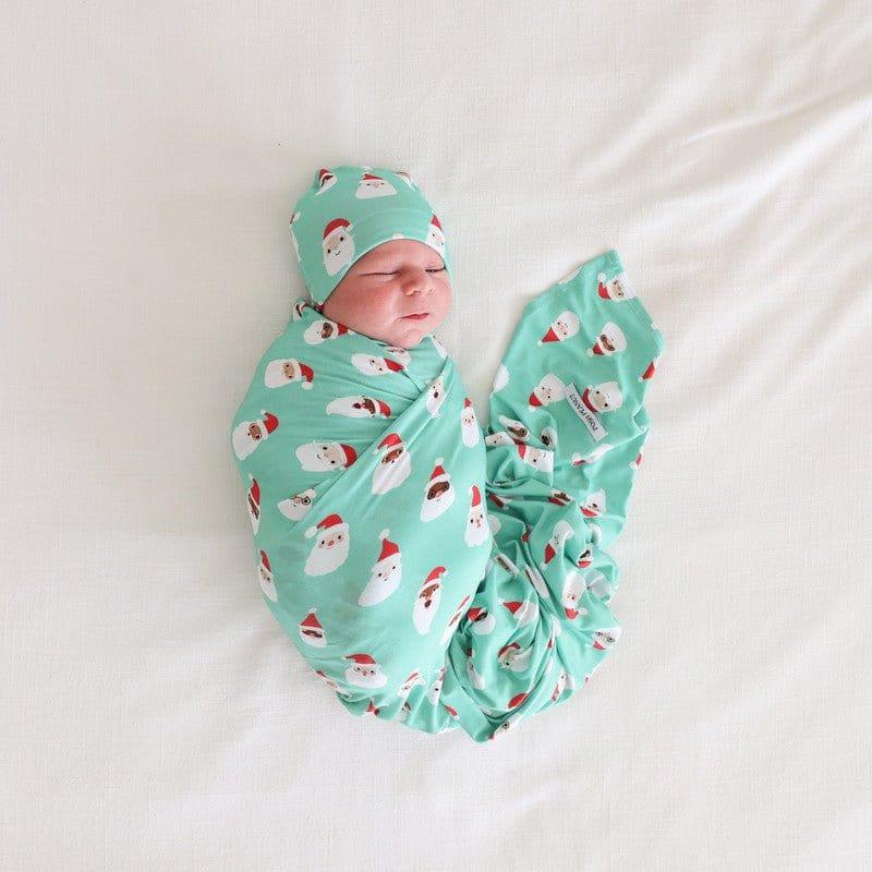 Infant Swaddle and Beanie Set - Santa Medley - Image 4