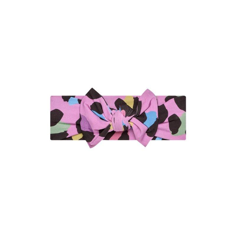 Infant Bamboo Swaddle and Headwrap Set - Electric Leopard - Image 3