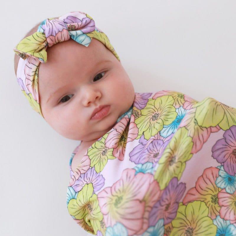 Infant Swaddle and Headwrap Set - Kourtney (Floral) - Image 4