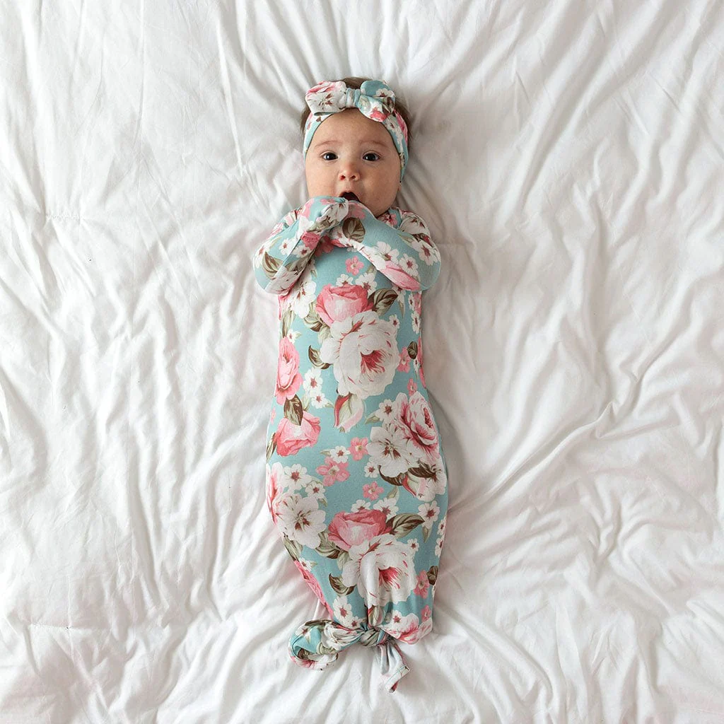 Bamboo Knotted Gown - Briana (Floral) - Image 3