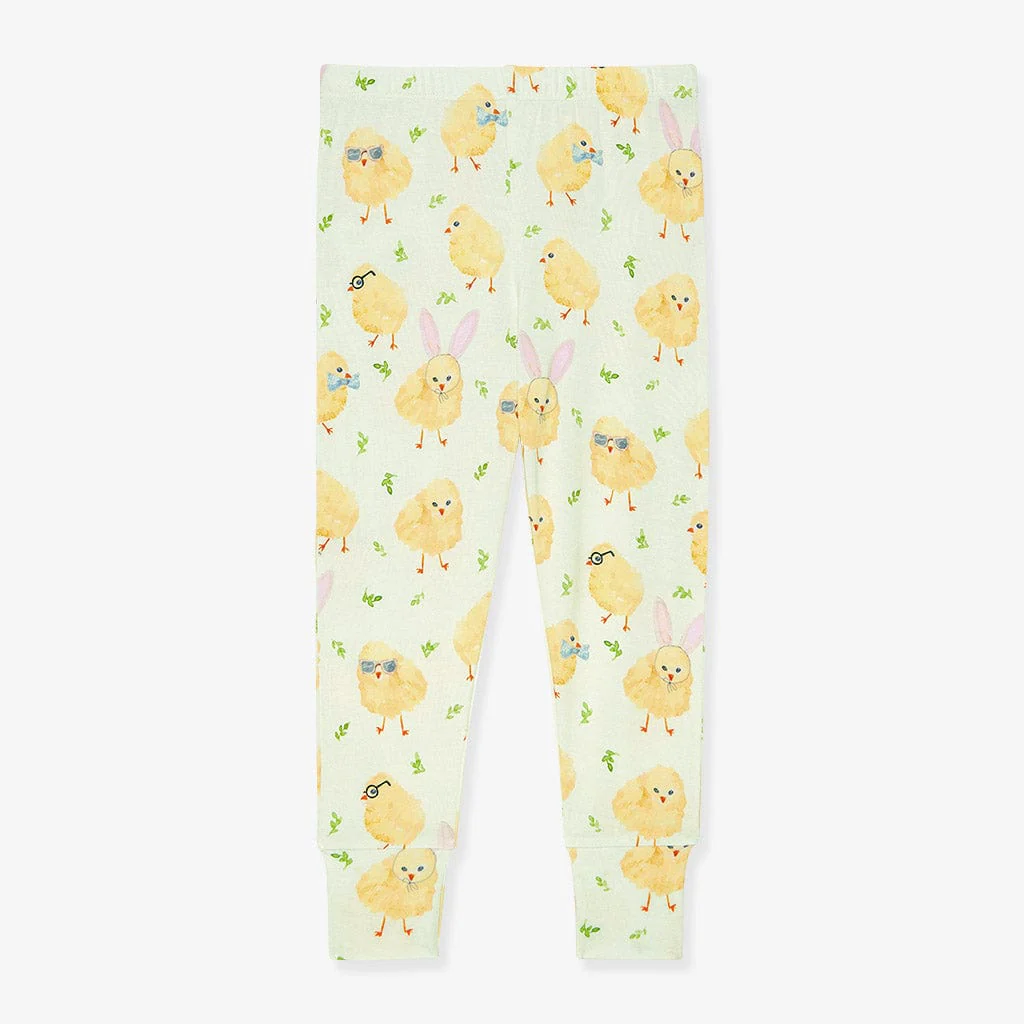 Bamboo Long Sleeve Pajama Set - Charles (Chicks) - Image 4