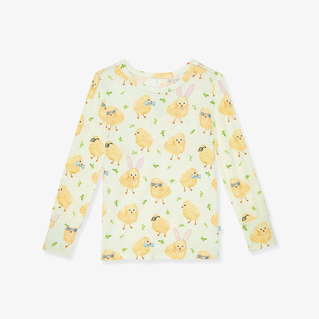 Bamboo Long Sleeve Pajama Set - Charles (Chicks) - Image 5