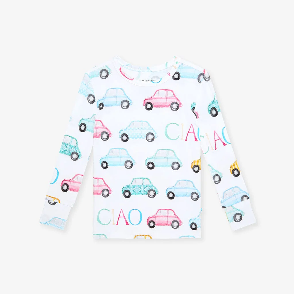 Bamboo Long Sleeve Pajama Set - Ciao (Cars) - Image 3