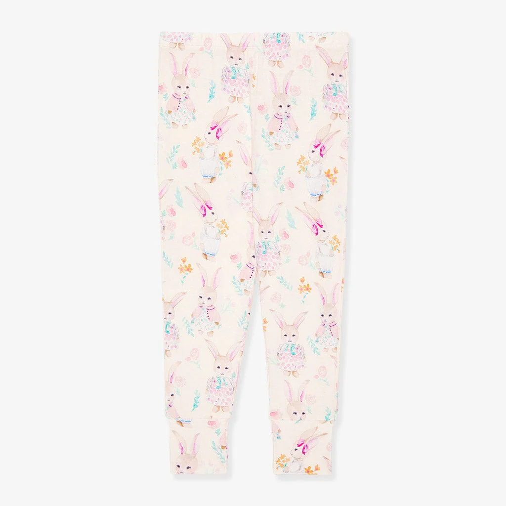 Bamboo Long Sleeve Pajama Set - Clementine (Bunnies) - Image 5