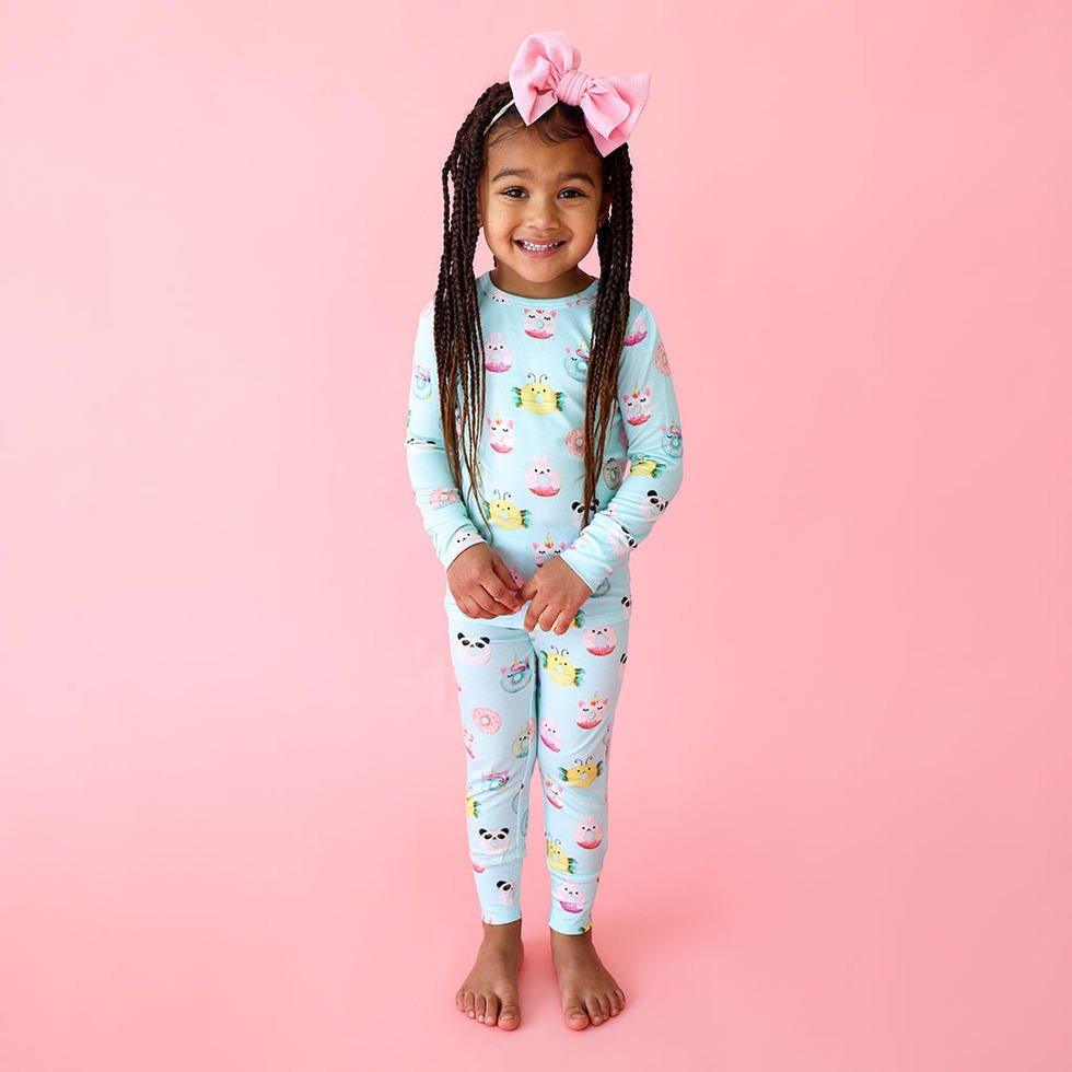 Bamboo Long Sleeve Pajama Set - Donuts - Image 2