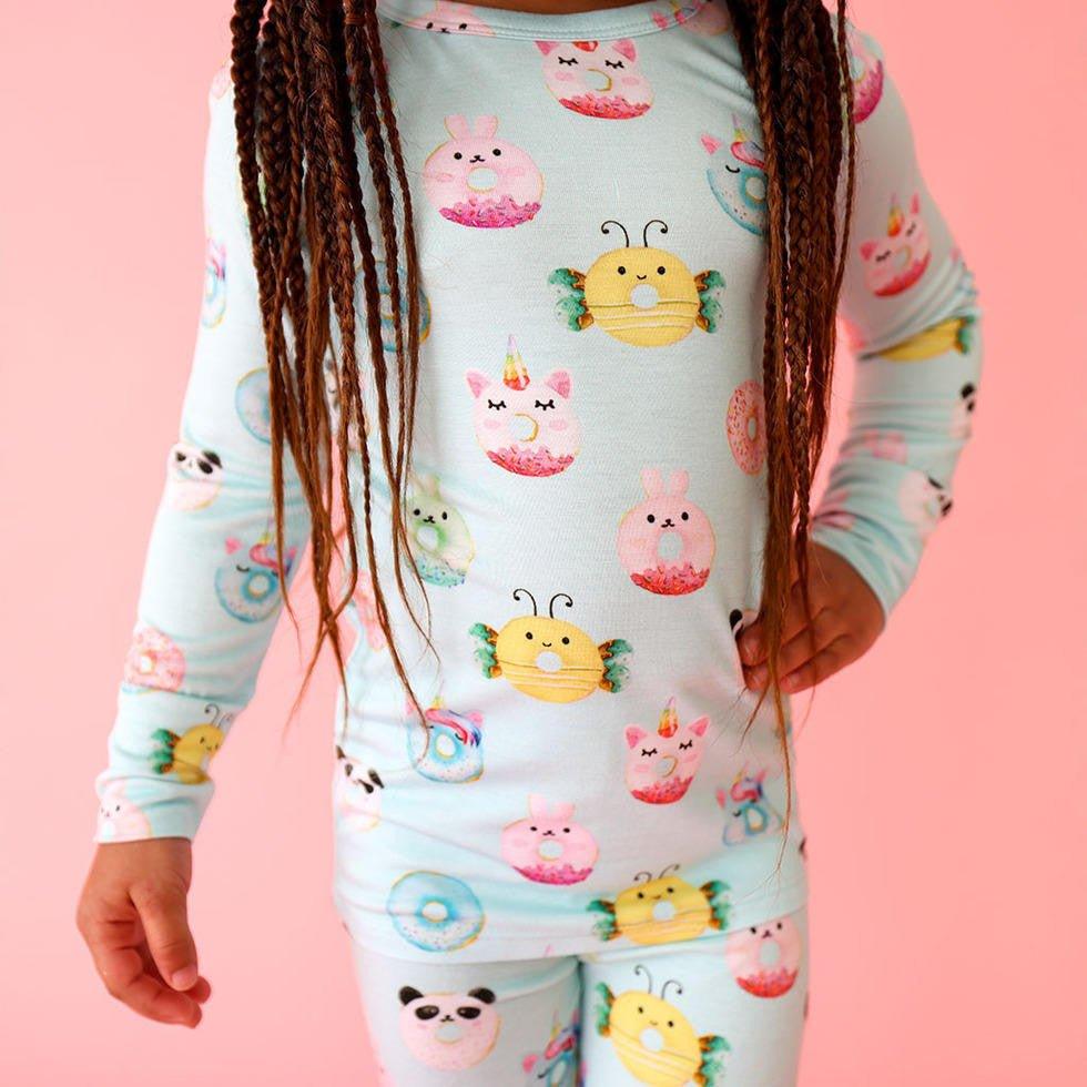 Bamboo Long Sleeve Pajama Set - Donuts - Image 3