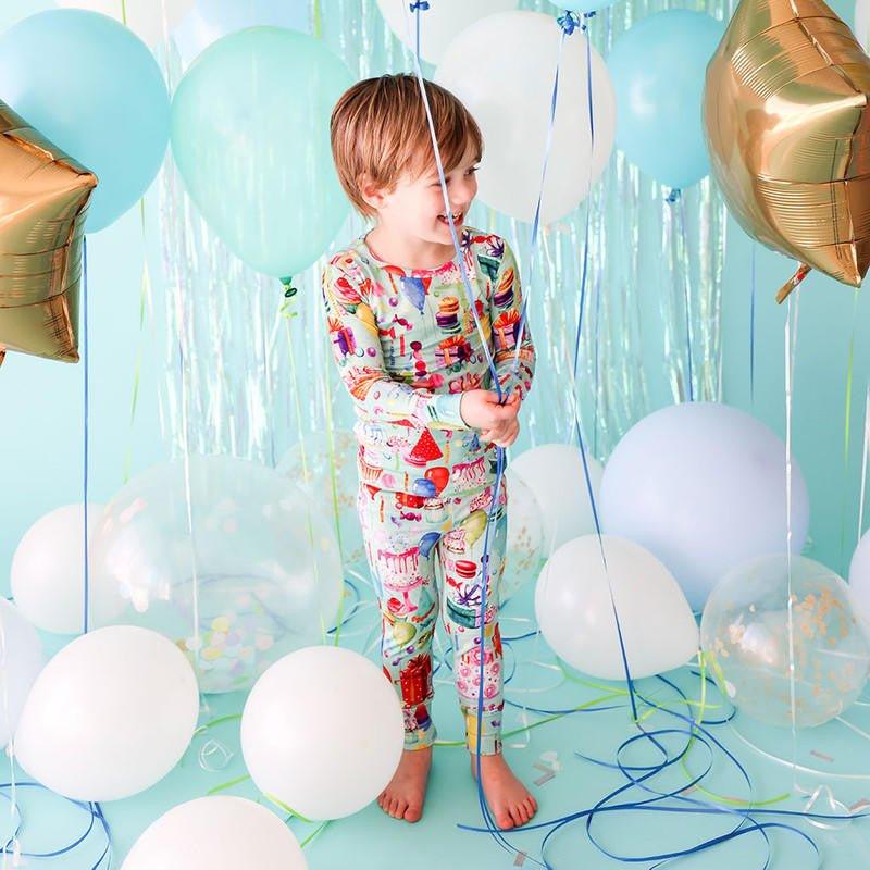 Bamboo Long Sleeve Pajama Set - Happy Birthday - Image 3