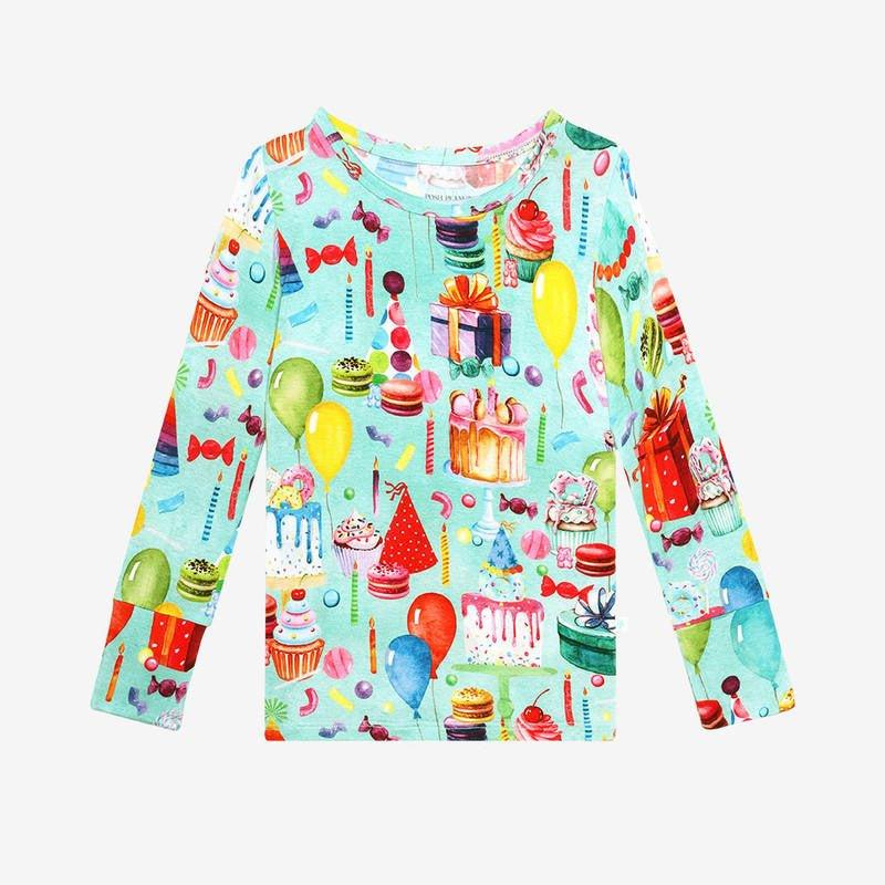 Bamboo Long Sleeve Pajama Set - Happy Birthday - Image 4
