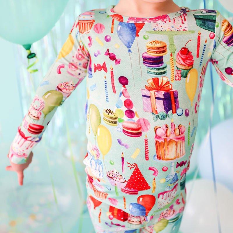 Bamboo Long Sleeve Pajama Set - Happy Birthday - Image 5