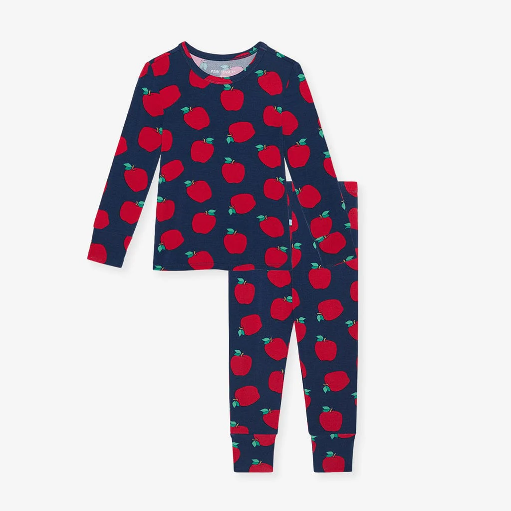 Bamboo Long Sleeve Pajama Set - Lilian (Apple) - Image 3