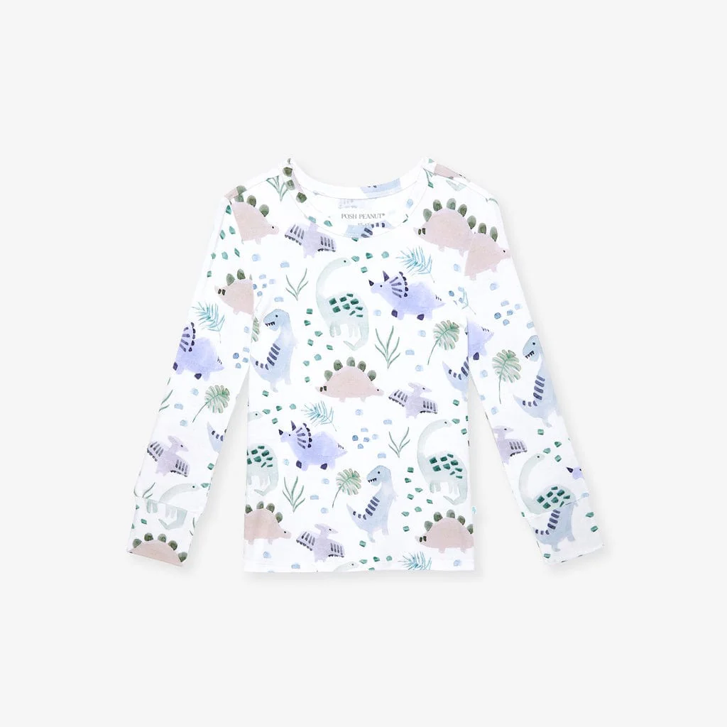 Bamboo Long Sleeve Pajama Set - Milo (Dinosaurs) - Image 4