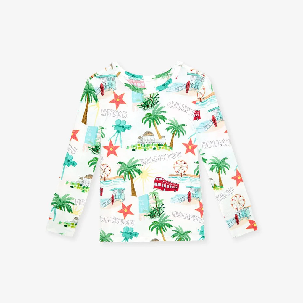 Bamboo Long Sleeve Pajama Set - Posh Los Angeles - Image 5