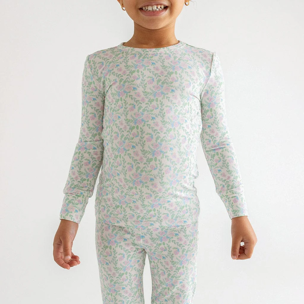 Bamboo Long Sleeve Pajama Set - Prairie Floral - Image 2