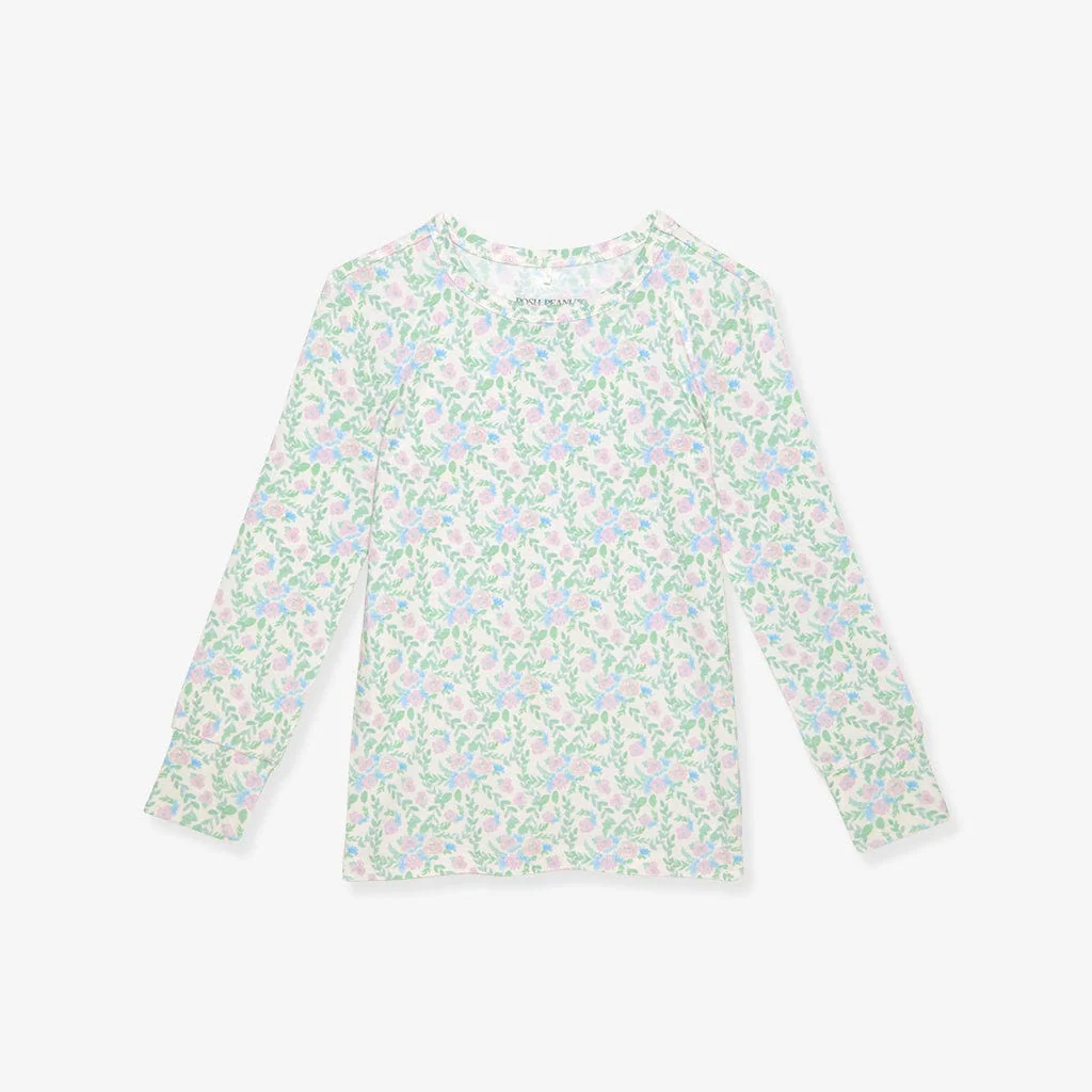 Bamboo Long Sleeve Pajama Set - Prairie Floral - Image 4