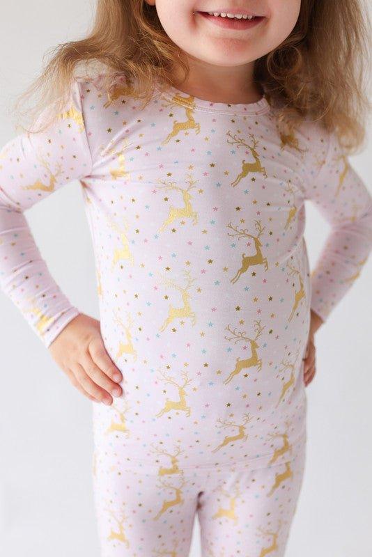 Bamboo Long Sleeve Pajama Set - Ryleigh (Reindeer) - Image 2