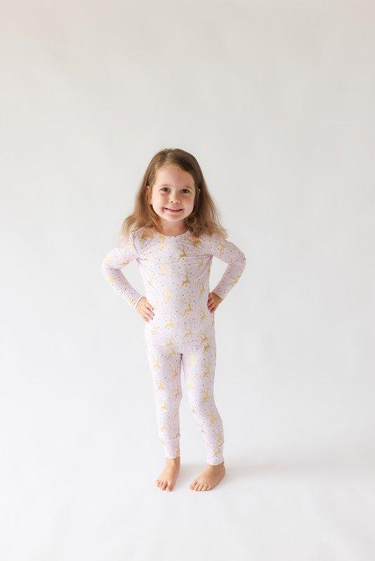 Bamboo Long Sleeve Pajama Set - Ryleigh (Reindeer) - Image 3