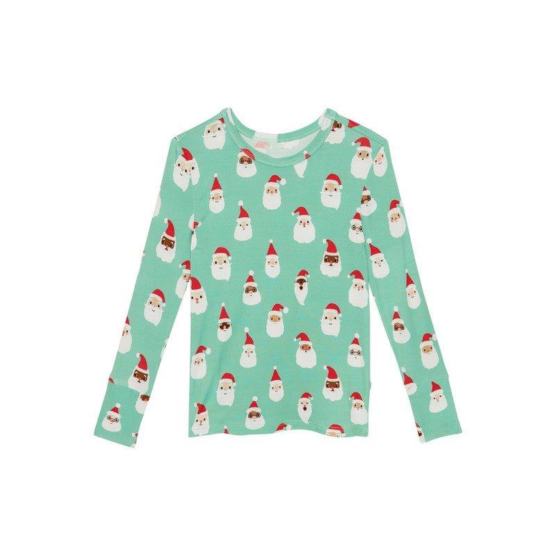 Bamboo Long Sleeve Pajama Set - Santa Medley - Image 2
