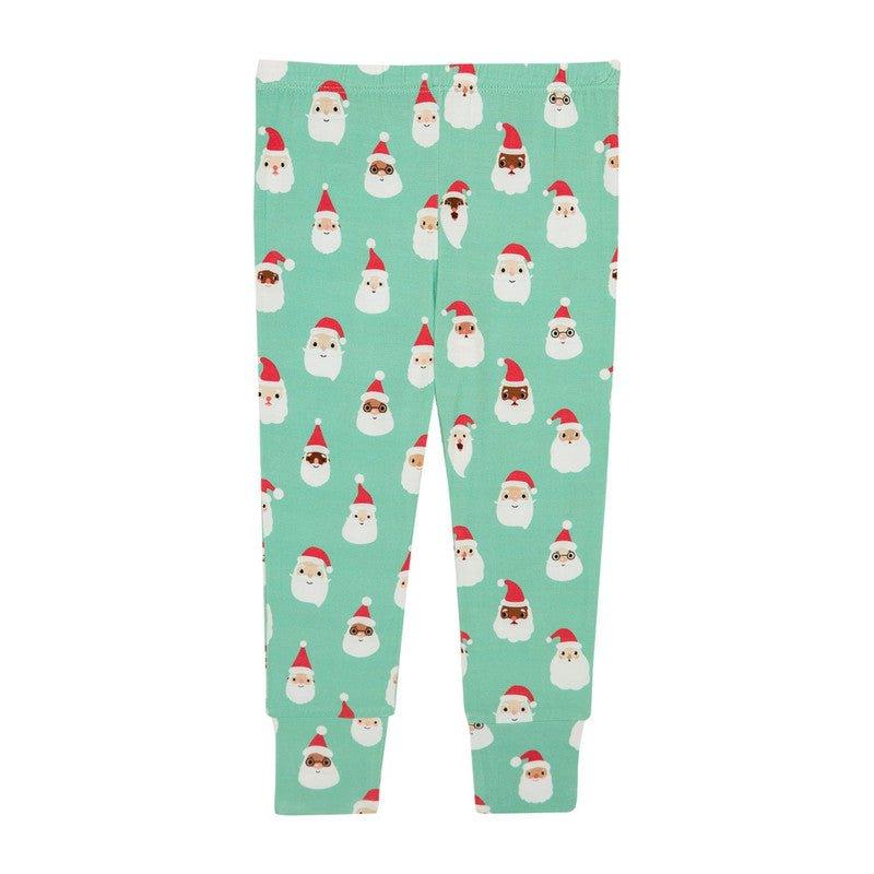 Bamboo Long Sleeve Pajama Set - Santa Medley - Image 3