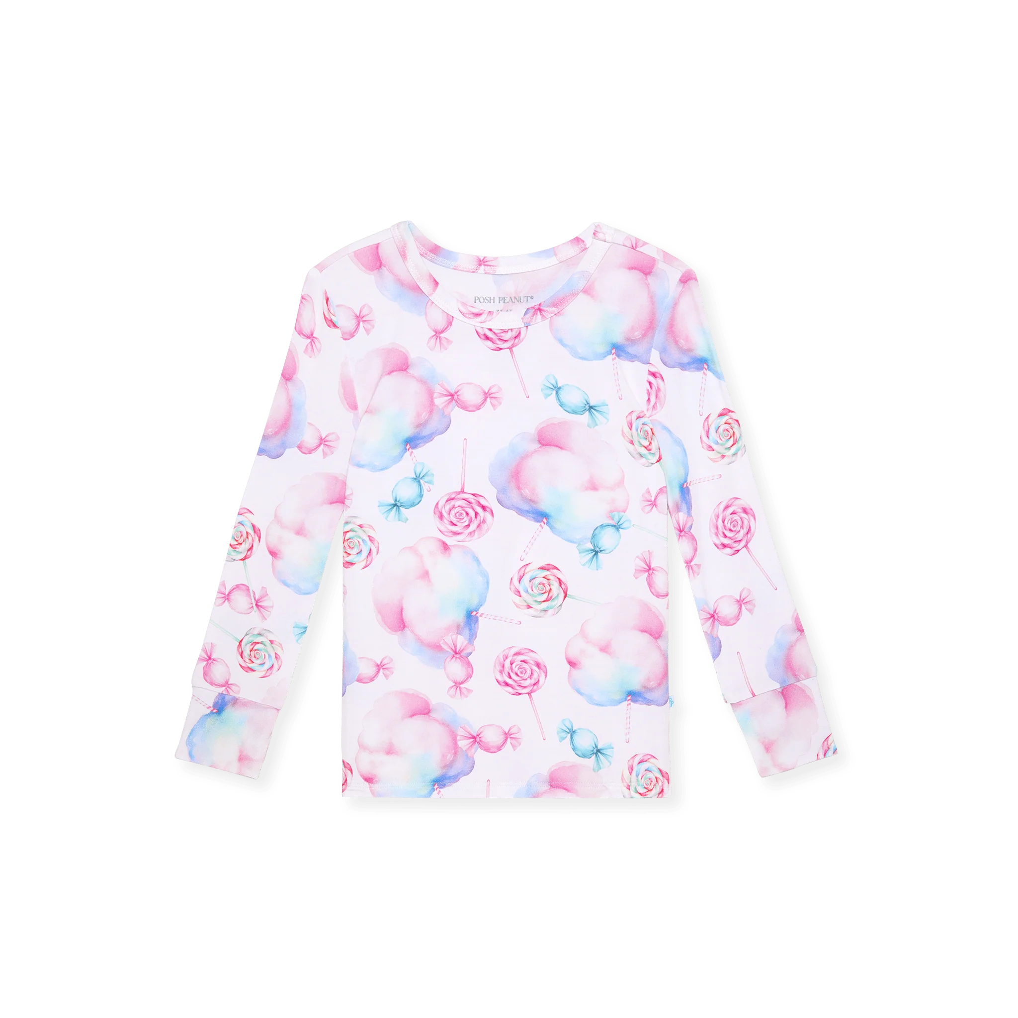 Bamboo Long Sleeve Pajama Set - Sweeties (Cotton Candy) - Image 2