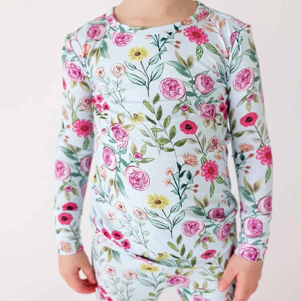 Bamboo Long Sleeve Pajama Set - Tasha (Floral) - Image 2