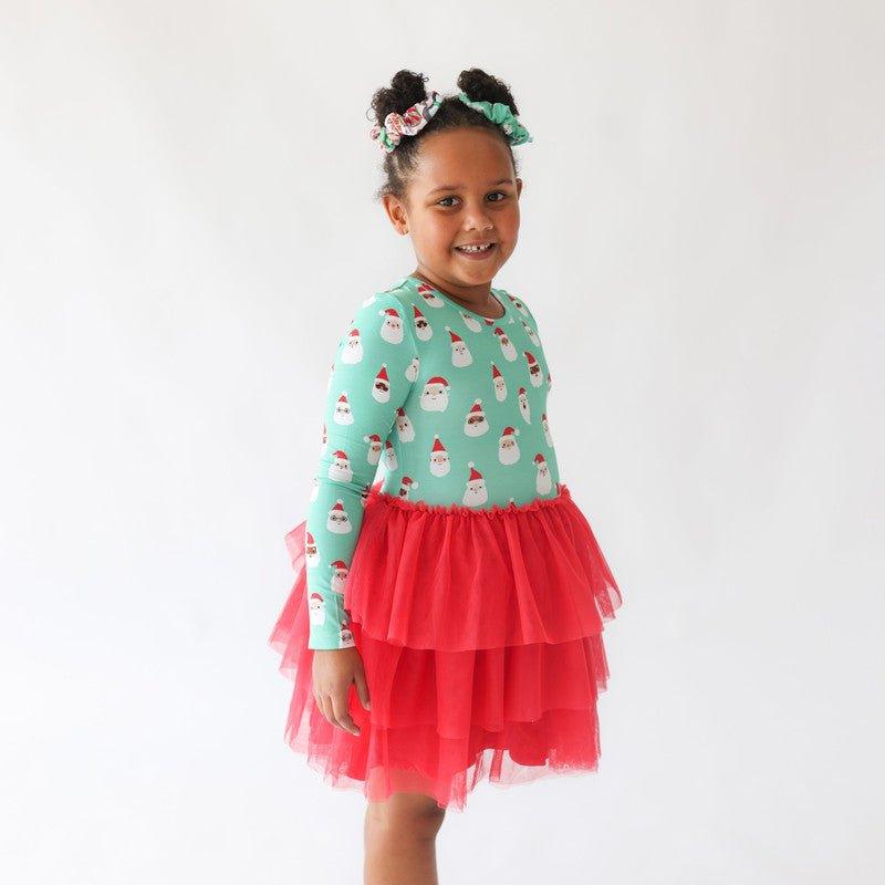 Bamboo Long Sleeve Tulle Dress - Santa Medley - Image 2