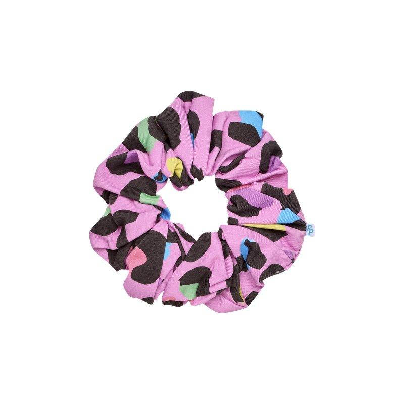 Bamboo Luxe Oversized Scrunchie - Electric Leopard - Image 2