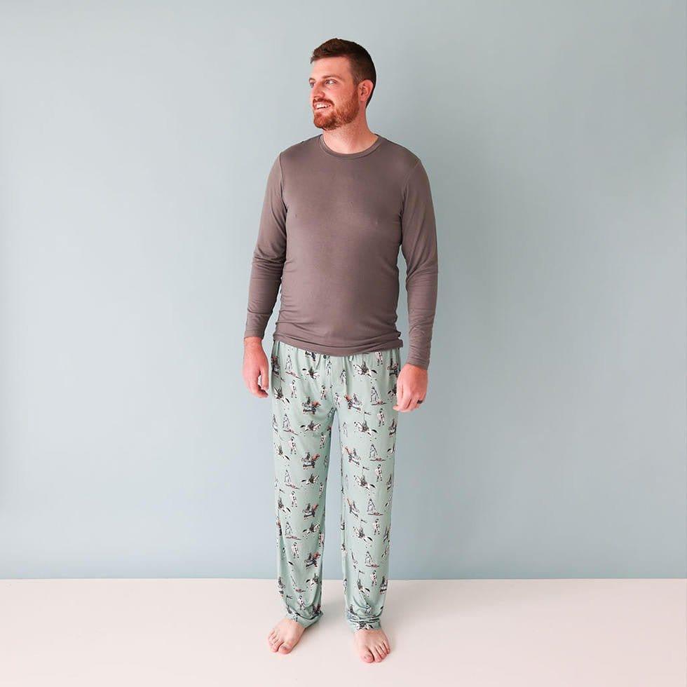 Men's Bamboo Long Sleeve Pajama Set, Wallace (Knights) - Image 2