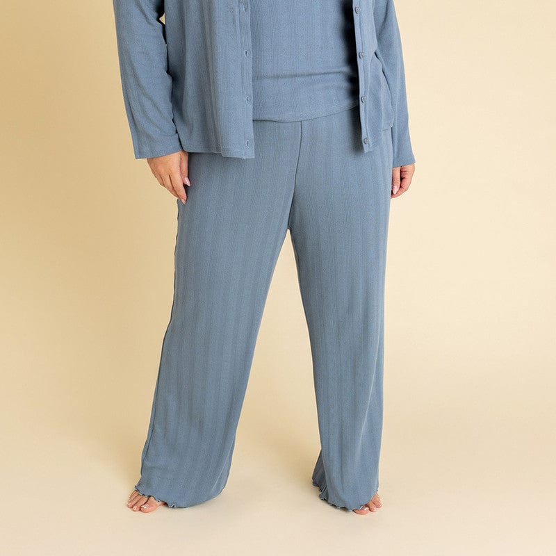 Bamboo Pointelle Lounge Pants - Slate - Image 4
