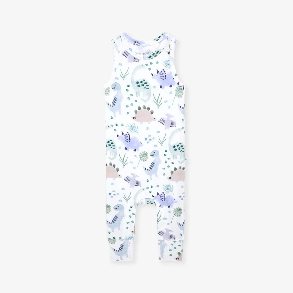 Bamboo Racerback Romper - Milo (Dinosaurs) - Image 2