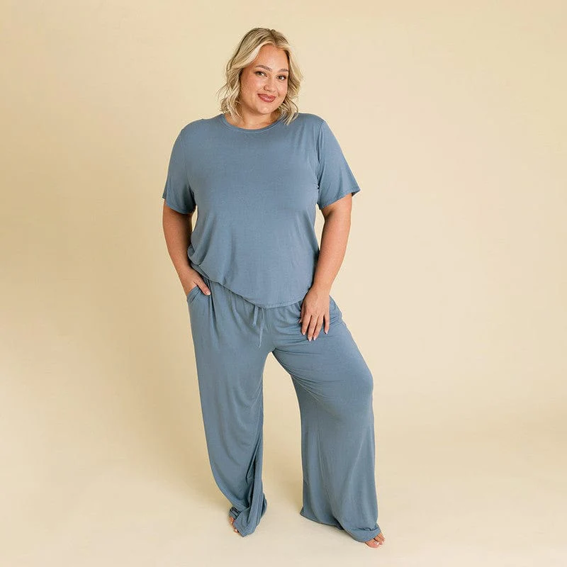 Bamboo Relaxed Pants - Slate - Image 2