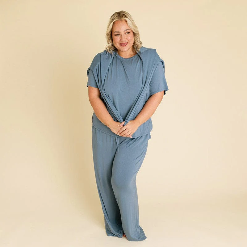 Bamboo Relaxed Pants - Slate - Image 5