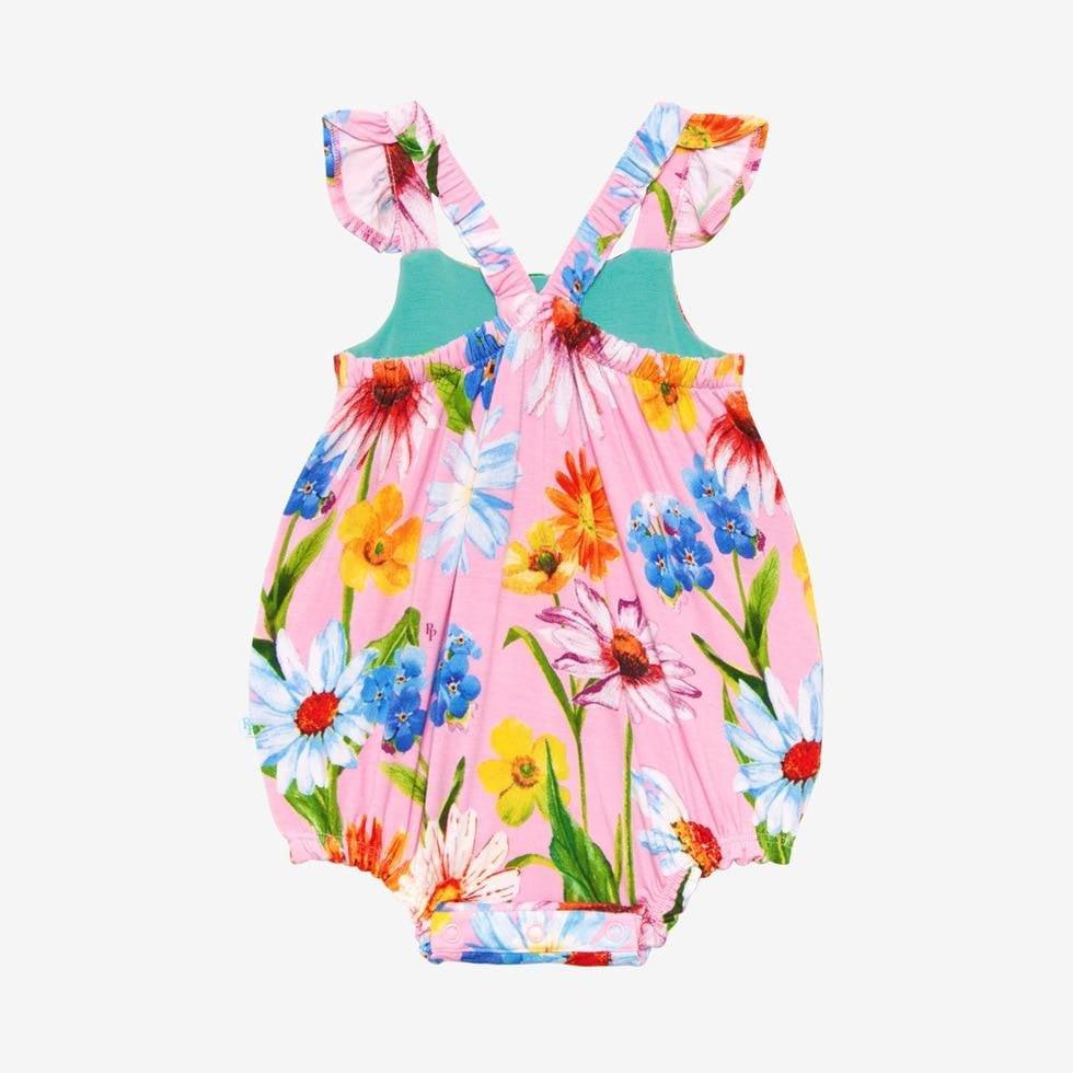 Bamboo Ruffled Capsleeve Bubble Romper - Kaileigh - Image 3