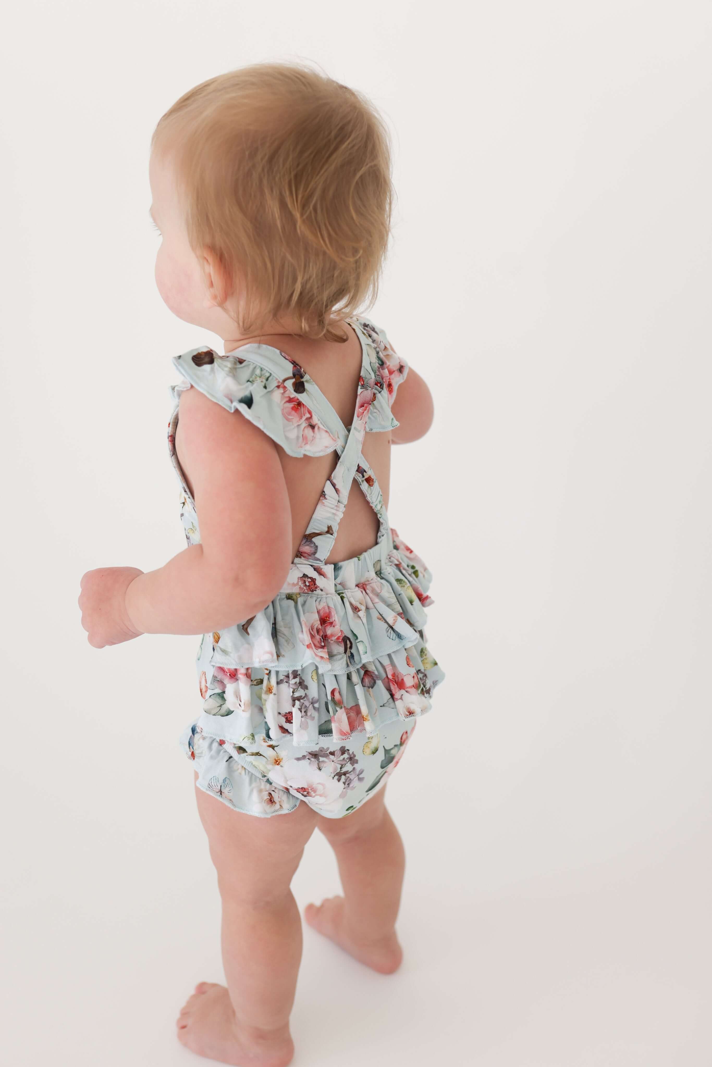 Bamboo Ruffled Strap Bubble Romper - Melinda (Fairies) - Image 2