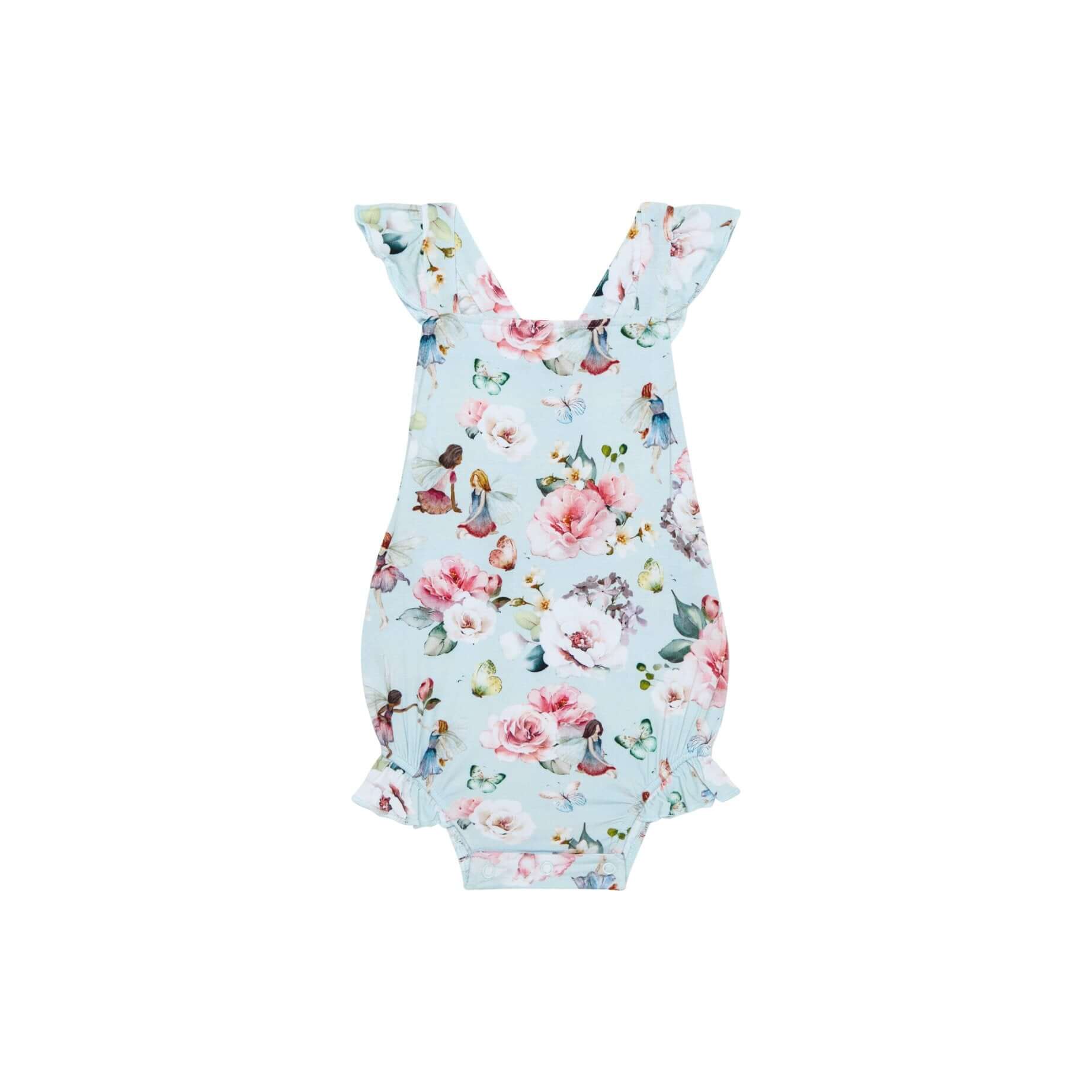 Bamboo Ruffled Strap Bubble Romper - Melinda (Fairies) - Image 3