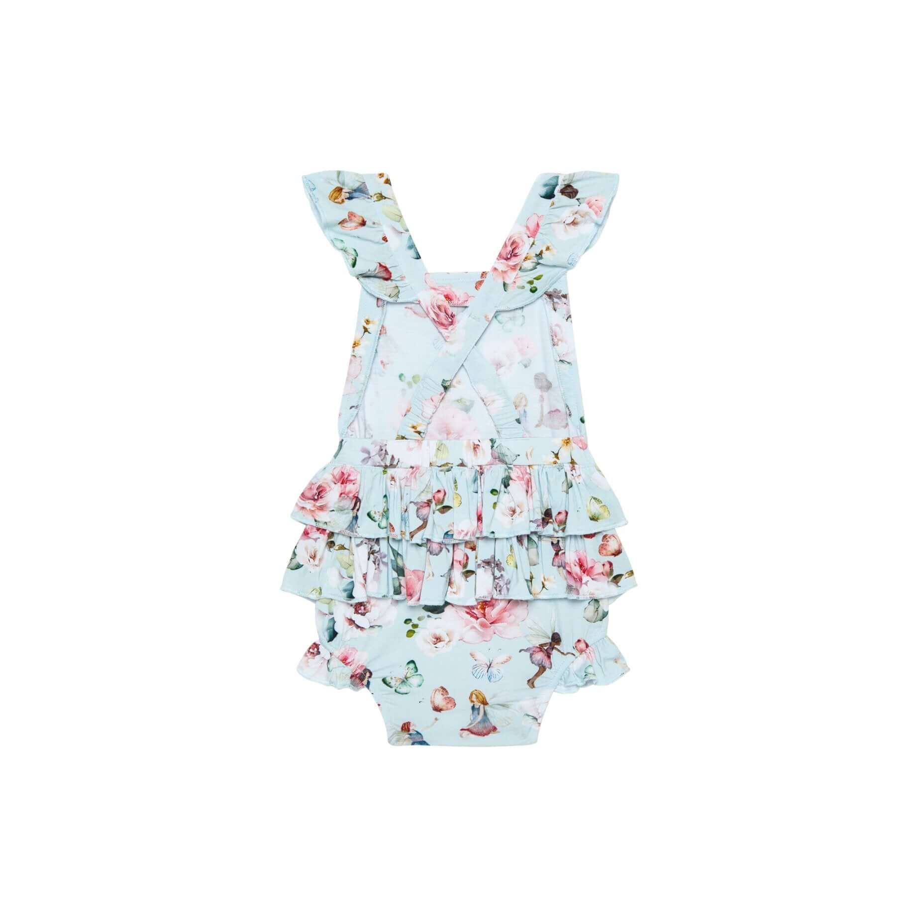 Bamboo Ruffled Strap Bubble Romper - Melinda (Fairies) - Image 4