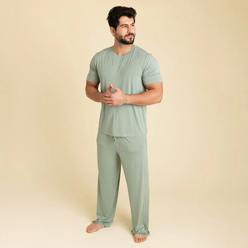 Bamboo Short Sleeve Classic Tee Shirt - Soft Jade - Image 2