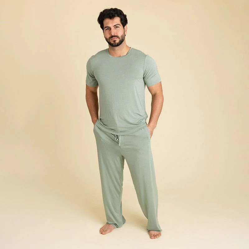 Bamboo Short Sleeve Classic Tee Shirt - Soft Jade - Image 3