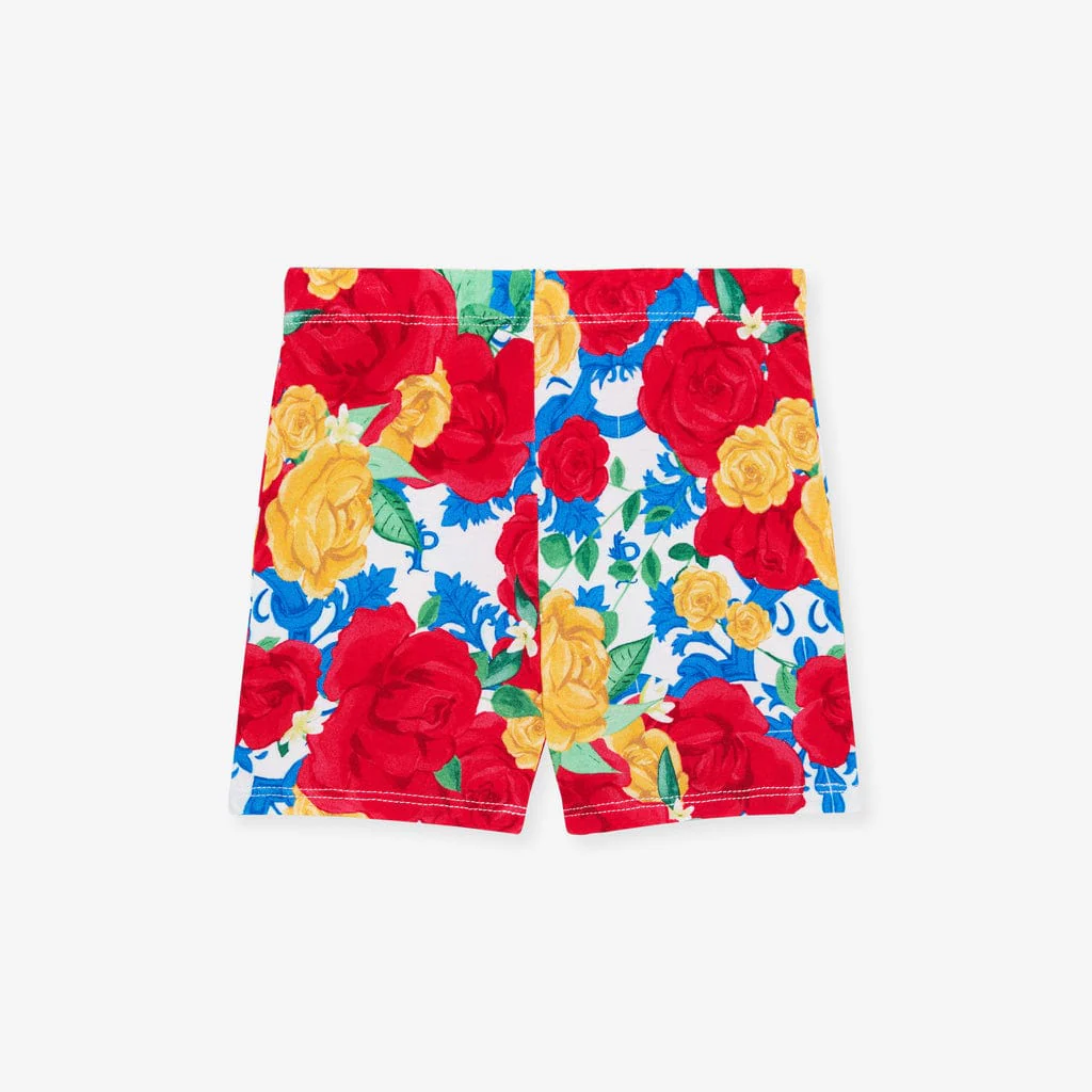 Bamboo Short Sleeve Pajama Set with Shorts - Valentina (Floral) - Image 3
