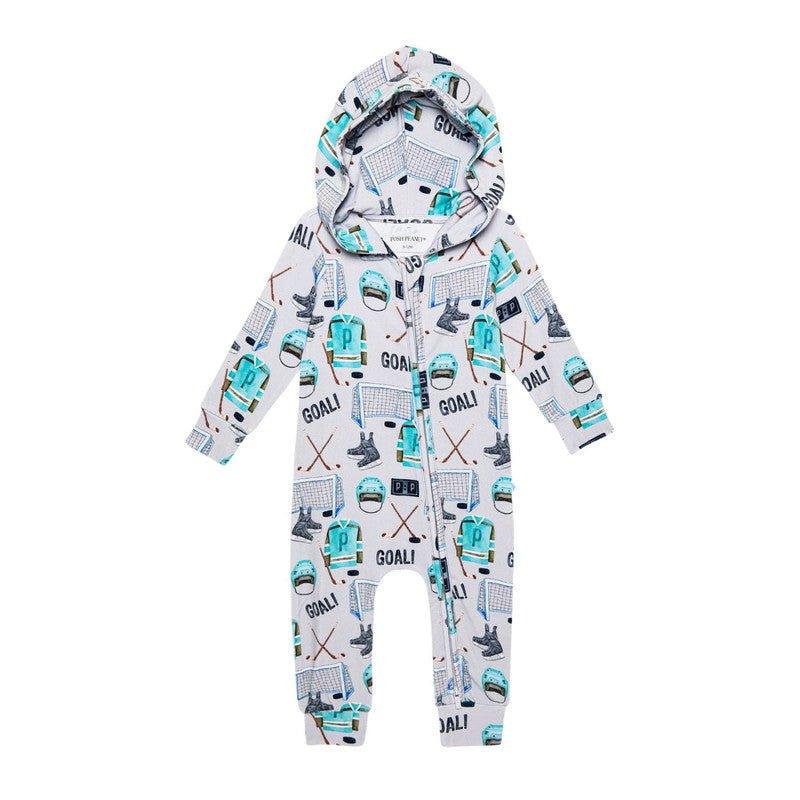 Terry Hooded Romper - Mayford (Ice Hockey) - Image 2