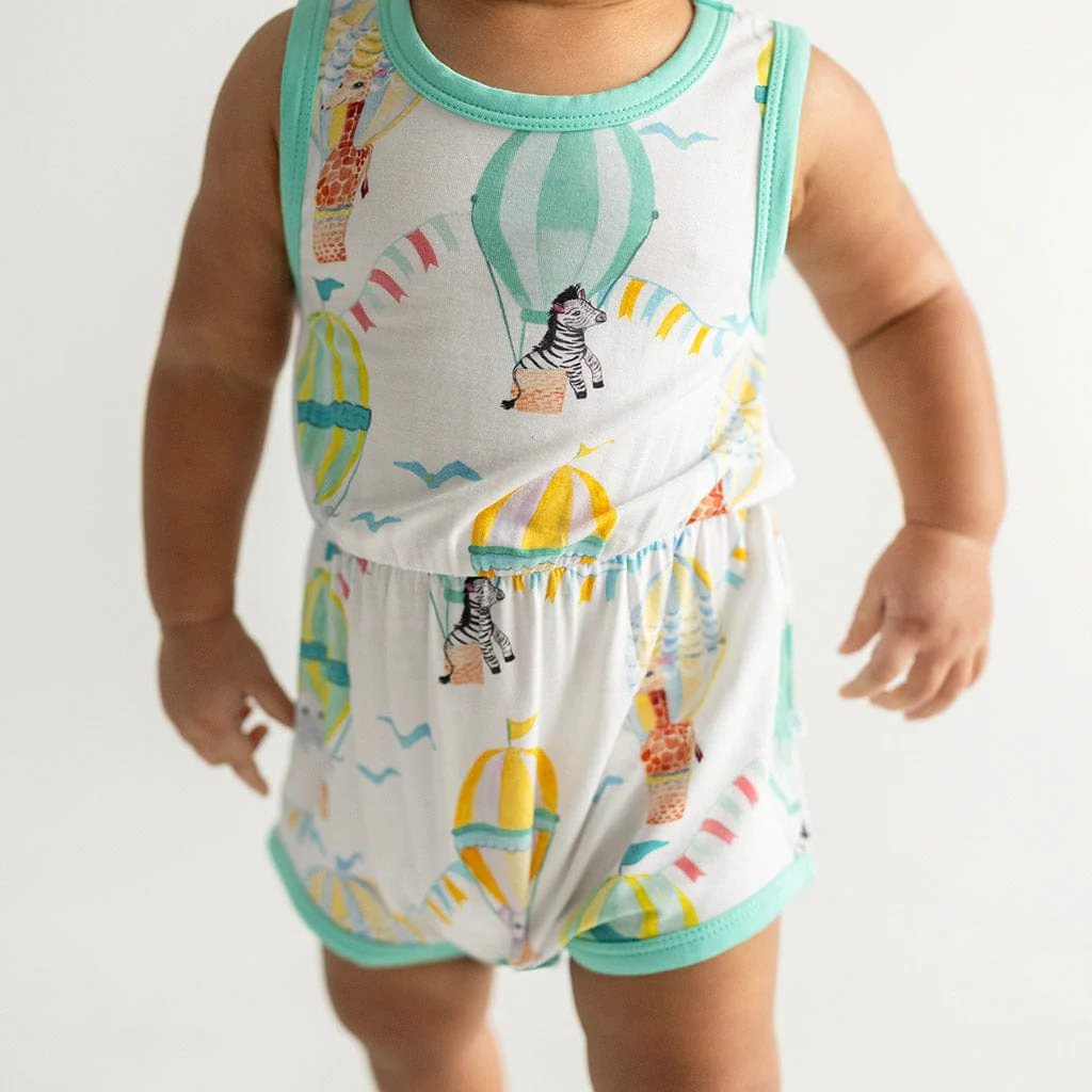 Bamboo Varsity Bubble Romper - Balloon Wonder - Image 2
