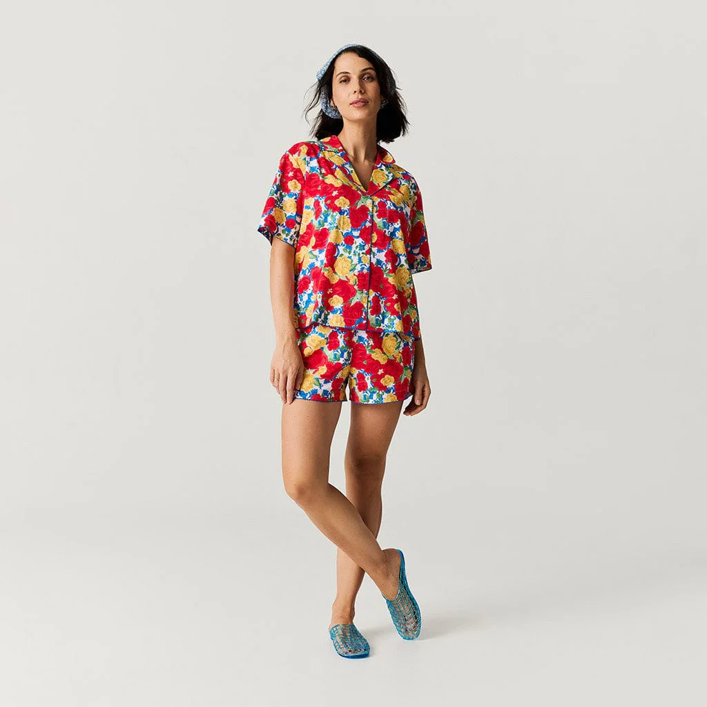 Women's Bamboo Challis Short Set - Valentina (Floral)