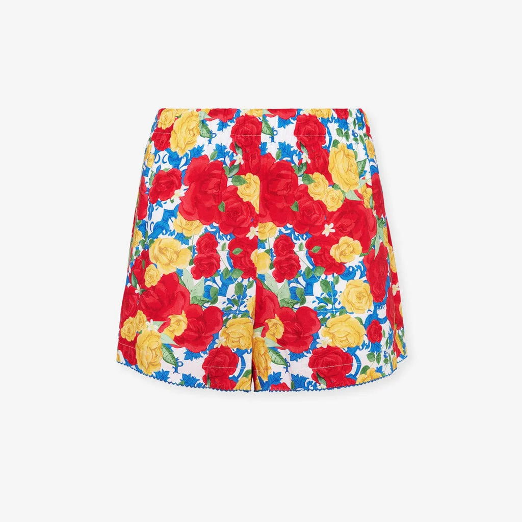 Women's Bamboo Challis Short Set - Valentina (Floral) - Image 9