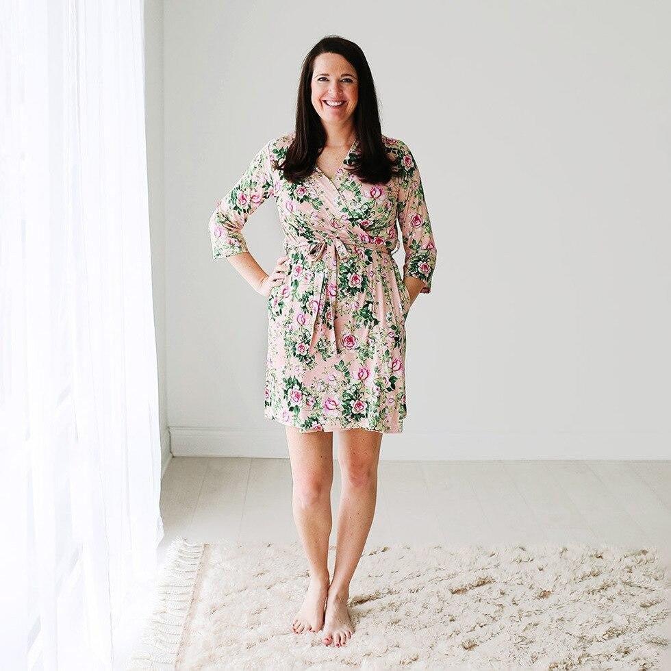 Women's Bamboo Robes - Renia (Floral) - Image 2