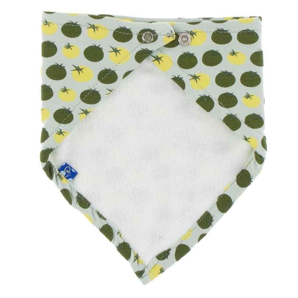 Print Bamboo Bandana Bib - Aloe Tomatoes, One Size - Image 2