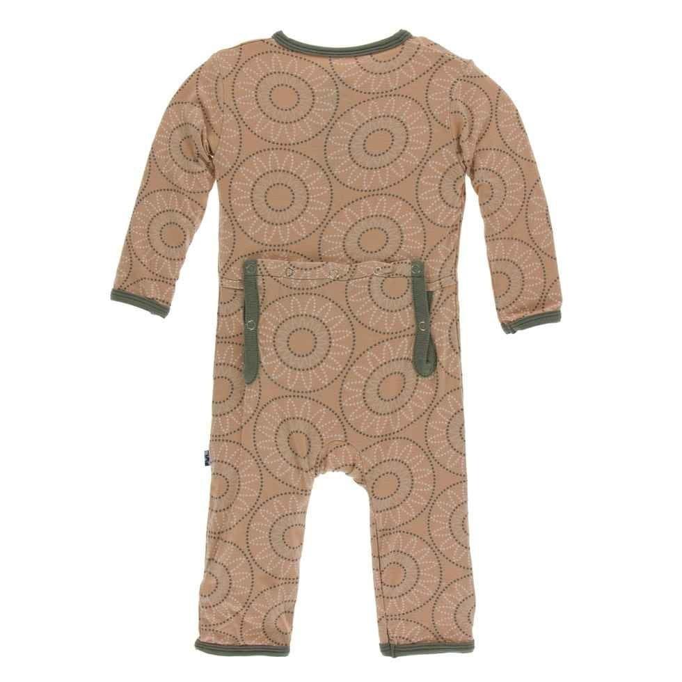 Print Bamboo Coverall with Snaps - Suede Bead Art - Image 2