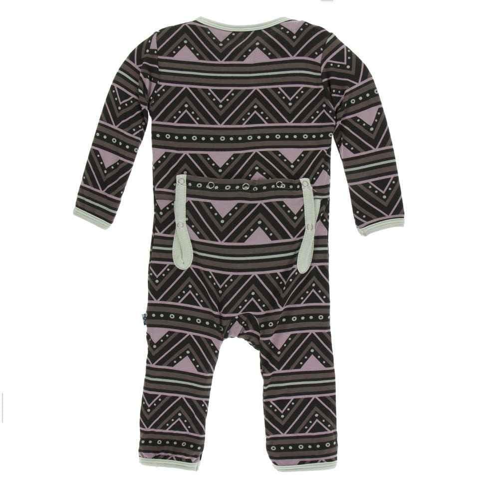 Print Bamboo Coverall with Zipper - African Pattern - Image 2